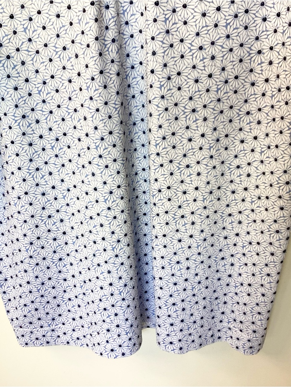 FootJoy Golf Short Sleeve Floral Polo Shirt - Blue/White - L - Picture 3 of 8